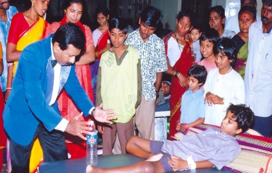 Nagendra Prasad uses Magic to mould society & family members