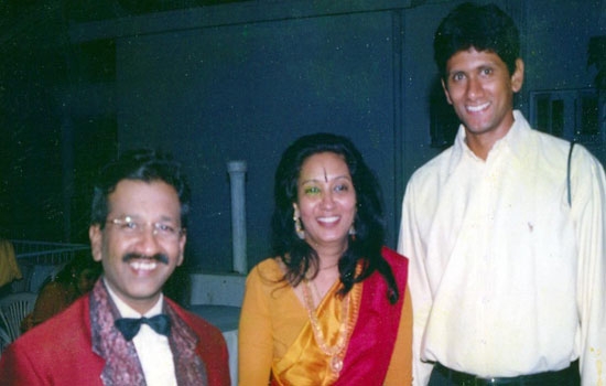 Cricketer Venkatesh Prasad Son's  and Mrs. Jayanthi V.Prasad