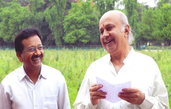 Prasad with Senior Kannada Film actor Mr.Shivaram