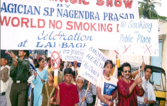 World  NO.TOBACCO DAY Marathon at Lalbagh