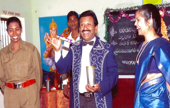 Nagendra Prasad uses Magic to mould society & family members