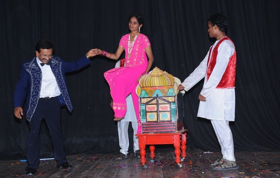 Nagendra Prasad uses Magic to mould society & family members